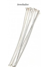 50-200 Shiny Silver Plated Nickel Free Super Straight Extra Long Headpins 70mm ~ Jewellery Making Essentials
